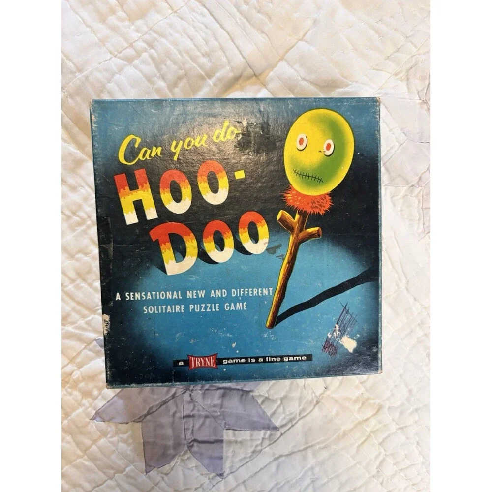 Vintage 50s/60s Hoodoo Voodoo Board Game ALL PIECES HERE COMPLETE
